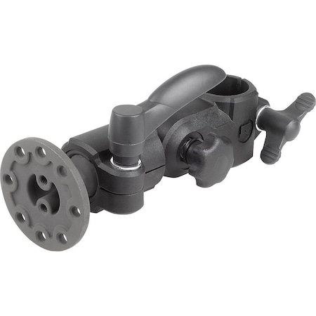 Kipp Monitor Bracket With Ball Joint, Thermoplastic, Comp:Aluminum K1510.3002